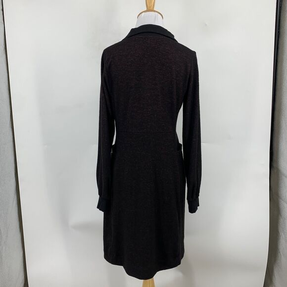 Cabi Dress Womens XXS 2XS Black Plum Cuddle Snap Pockets Long Sleeve Sweater - Picture 6 of 14